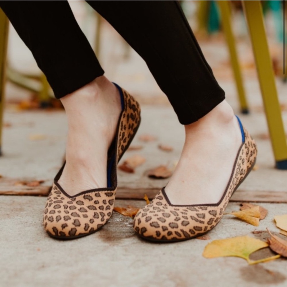 Rothy's The Flat Retired Leopard Print 9.5